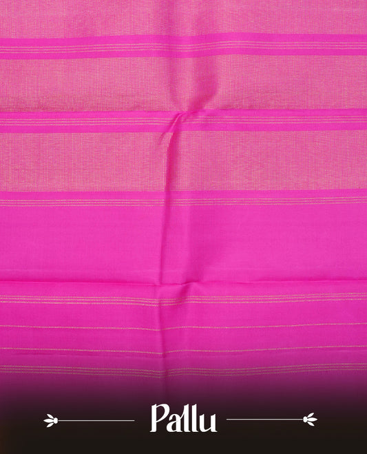Orange colour traditional kancheepuram silk saree