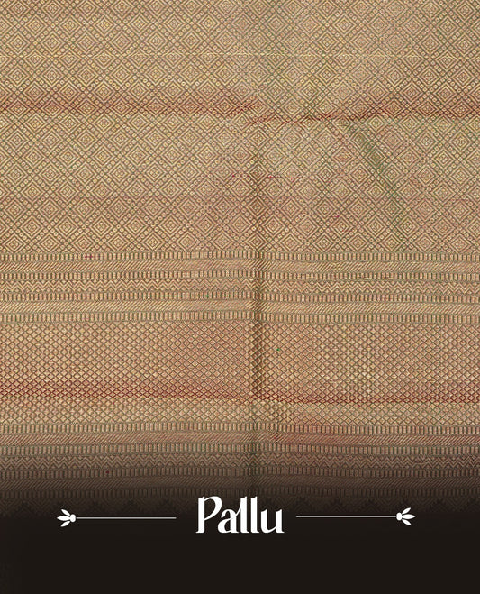 Bronze colour Traditional kancheepuram silk saree