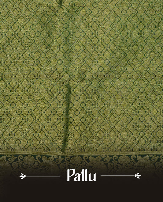 Rust orange colour traditional kancheepuram silk saree