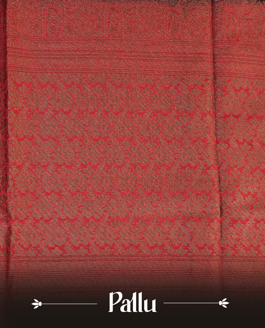 Black colour semi silk saree featuring Silver zari Floral pattern on body, complemented by contrast Pink colour with silver zari border, comes with matching blouse piece.