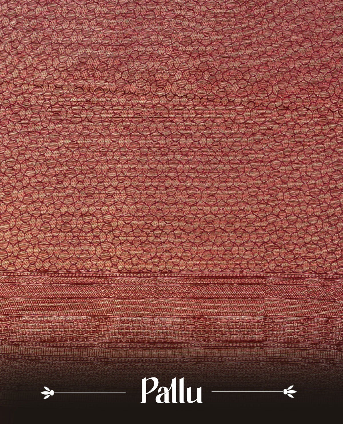 Pink colour softie silk saree featuring gold zari, rich pallu brocade body, with contrasting maroon colour border.paired with matching blouse piece.