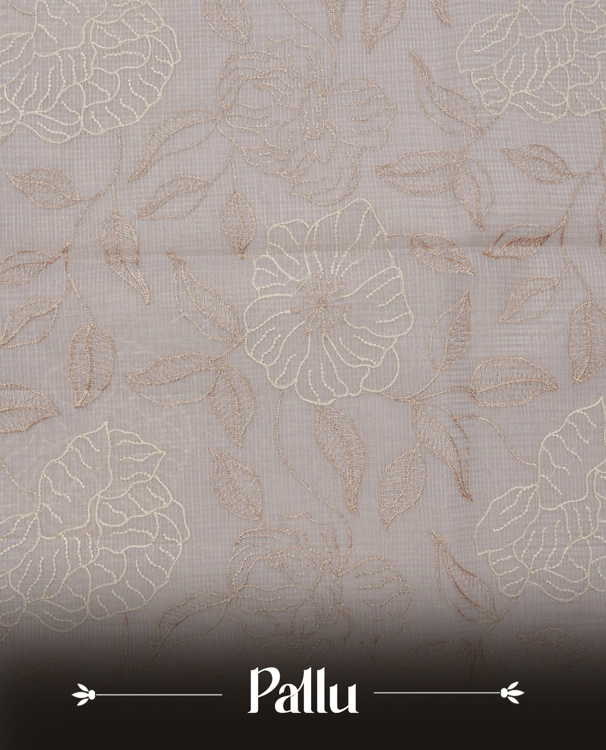 Light Pink colour Net Kota Designer saree.