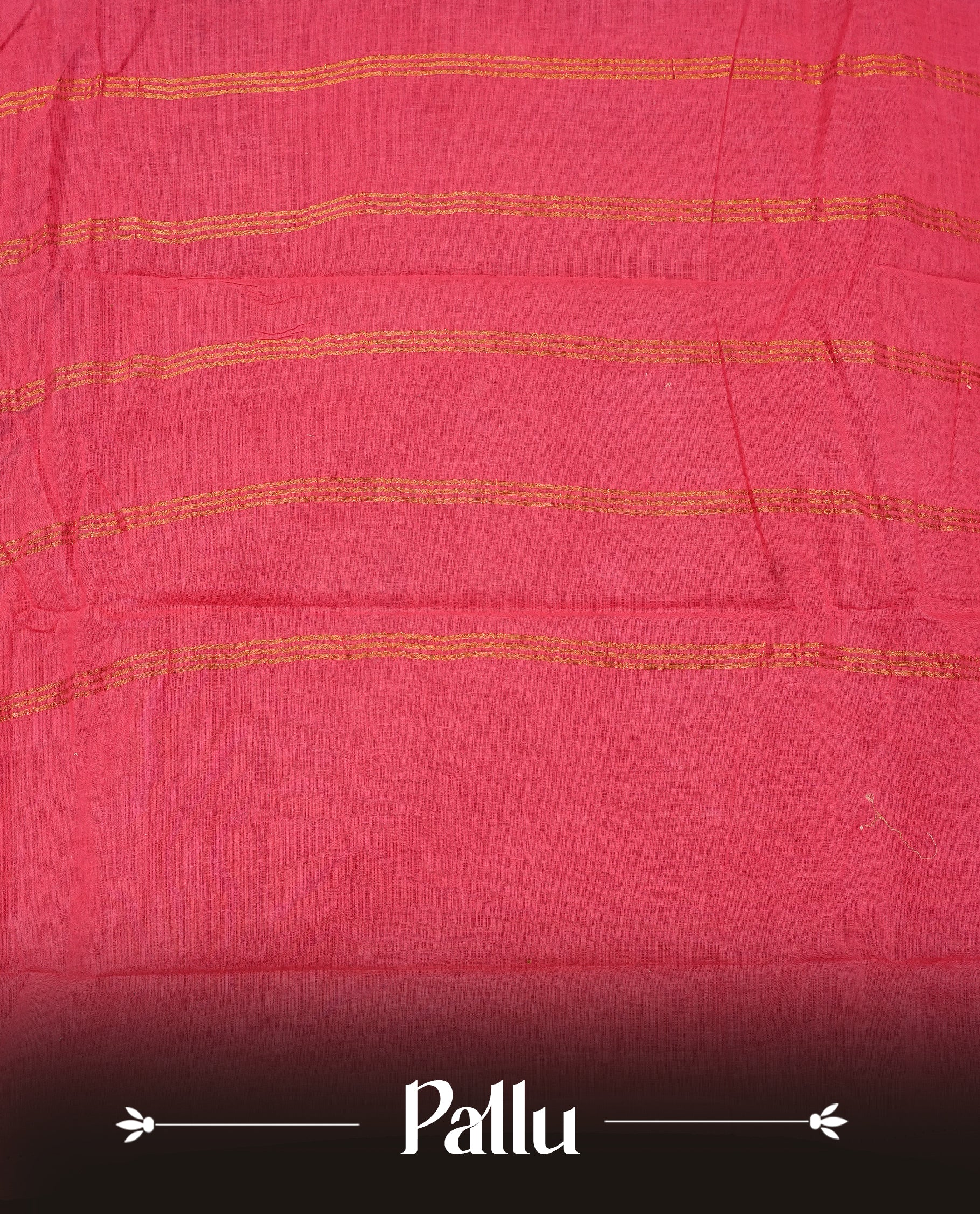 Maroon colour Sungudi cotton saree with a plain body, a contrast pink with temple zari border & pallu ,paired with a matching blouse piece.