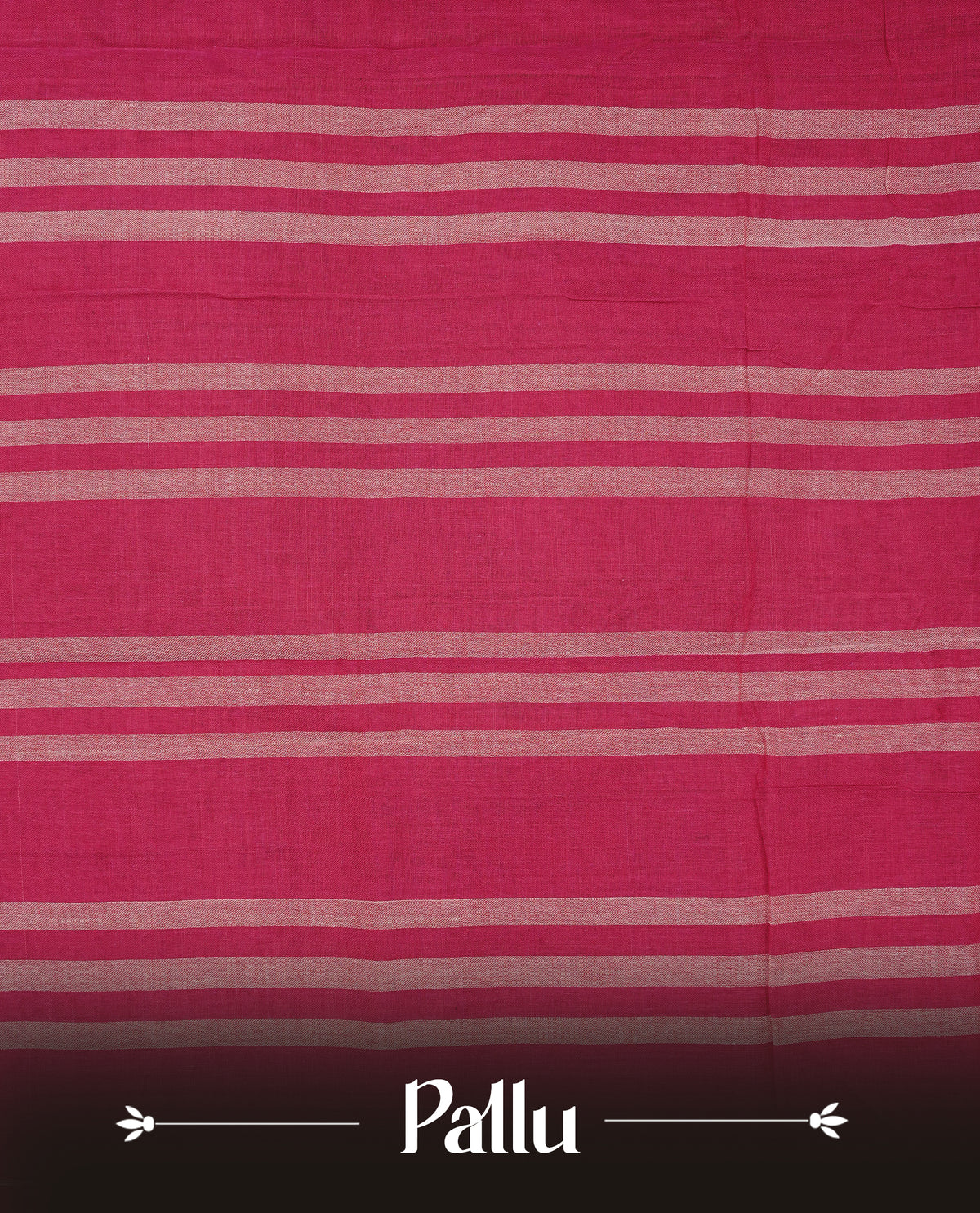 Magenta colour Narayanapattu cotton saree with a plain body, complemented by a red colour border featuring Dark brown colour with gold zari border & a contrast pallu, paired with a matching blouse piece.