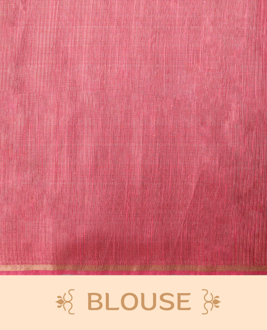 Ethereal off white colour organza Kerala saree adorned with hand painted pink lotus motifs and a subtle zari style border, Lightweight and graceful, paired with a matching blouse & perfect for festive celebrations and elegant gatherings.