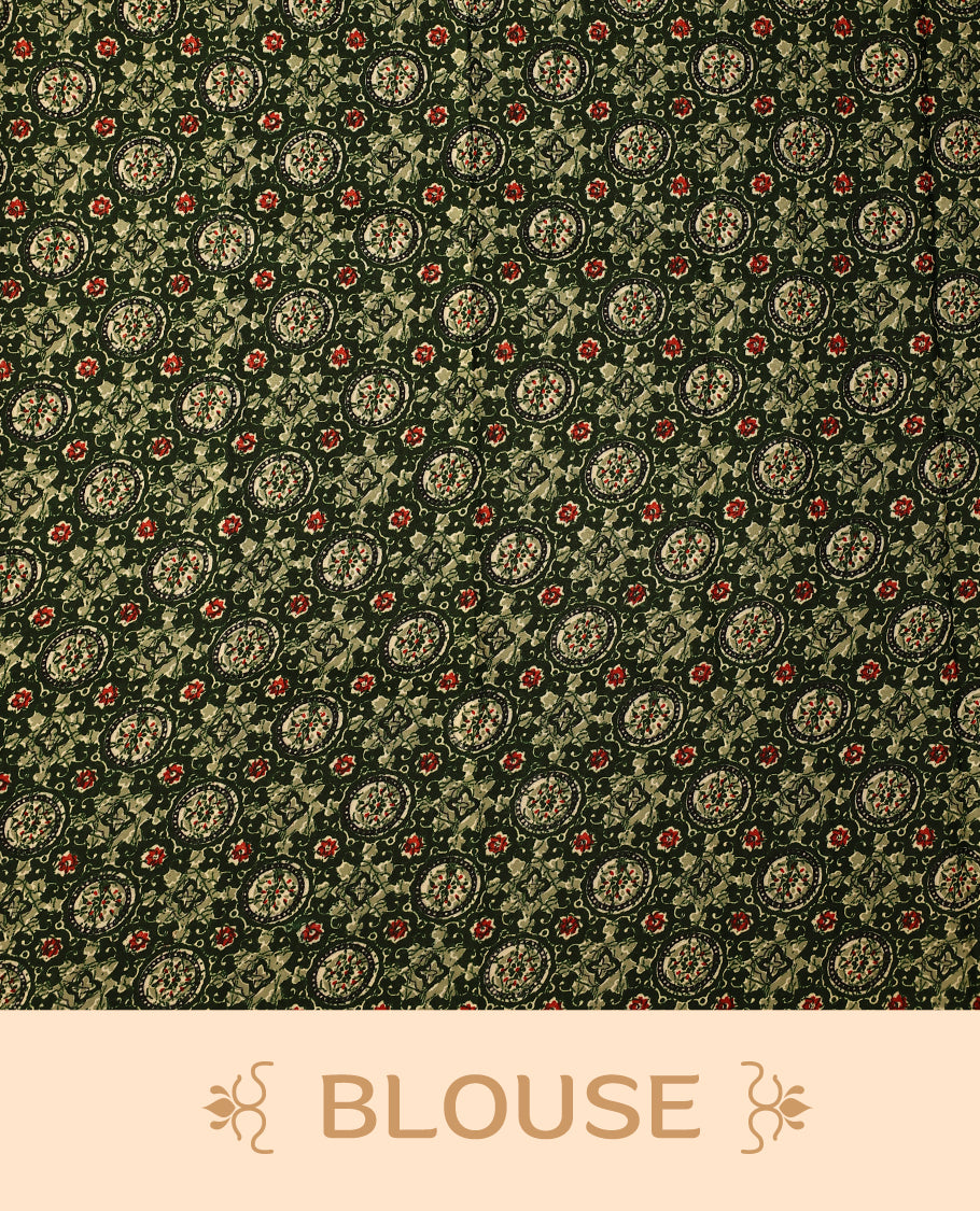 Elegant off white colour tissue Kerala saree with vibrant floral prints and a shimmering golden zari border, Lightweight and graceful, perfect for festive or traditional occasions & Includes matching blouse piece.