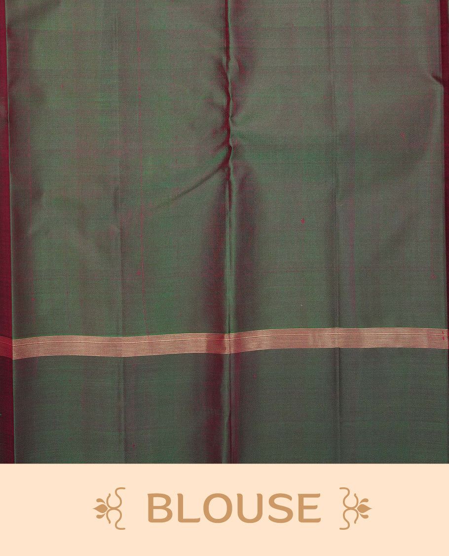 Bronze colour Traditional kancheepuram silk saree