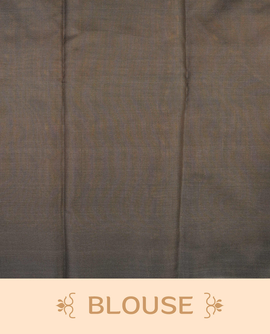 Yellow colour soft silk saree with contrast Black border.