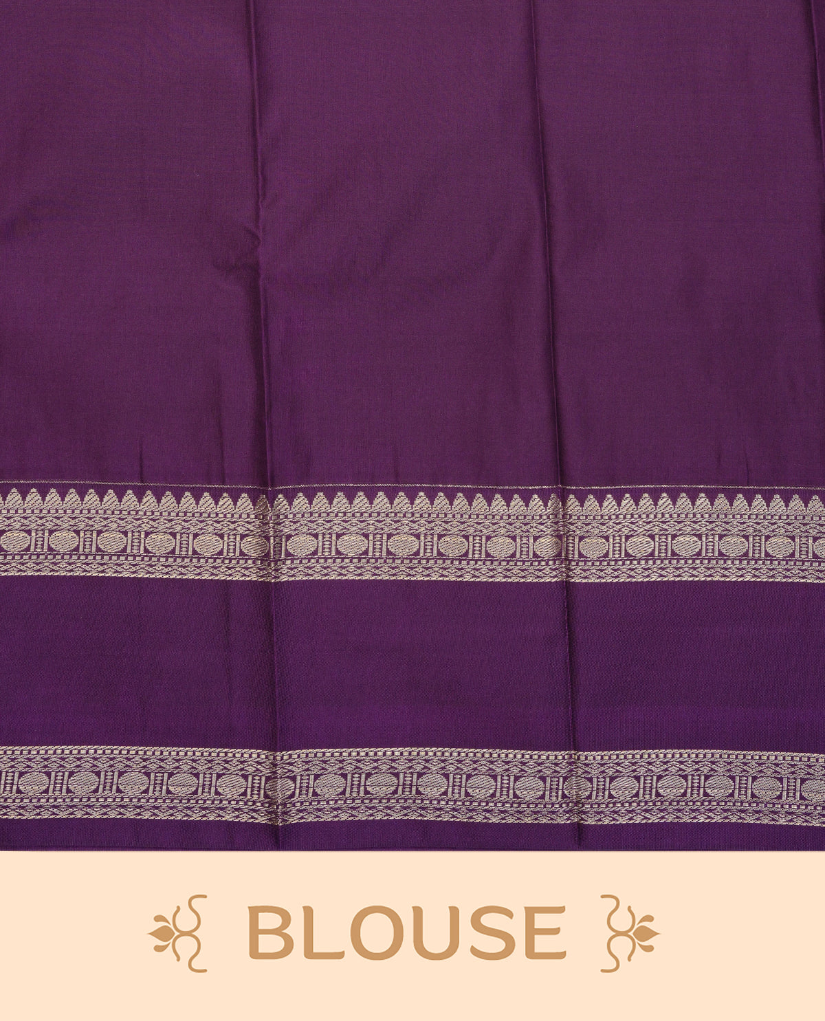 Rani pink colour soft silk saree featuring gold zari checks with buttas on body, contrast dark purple colour gold zari traditional border, grand pallu comes with matching blouse piece.