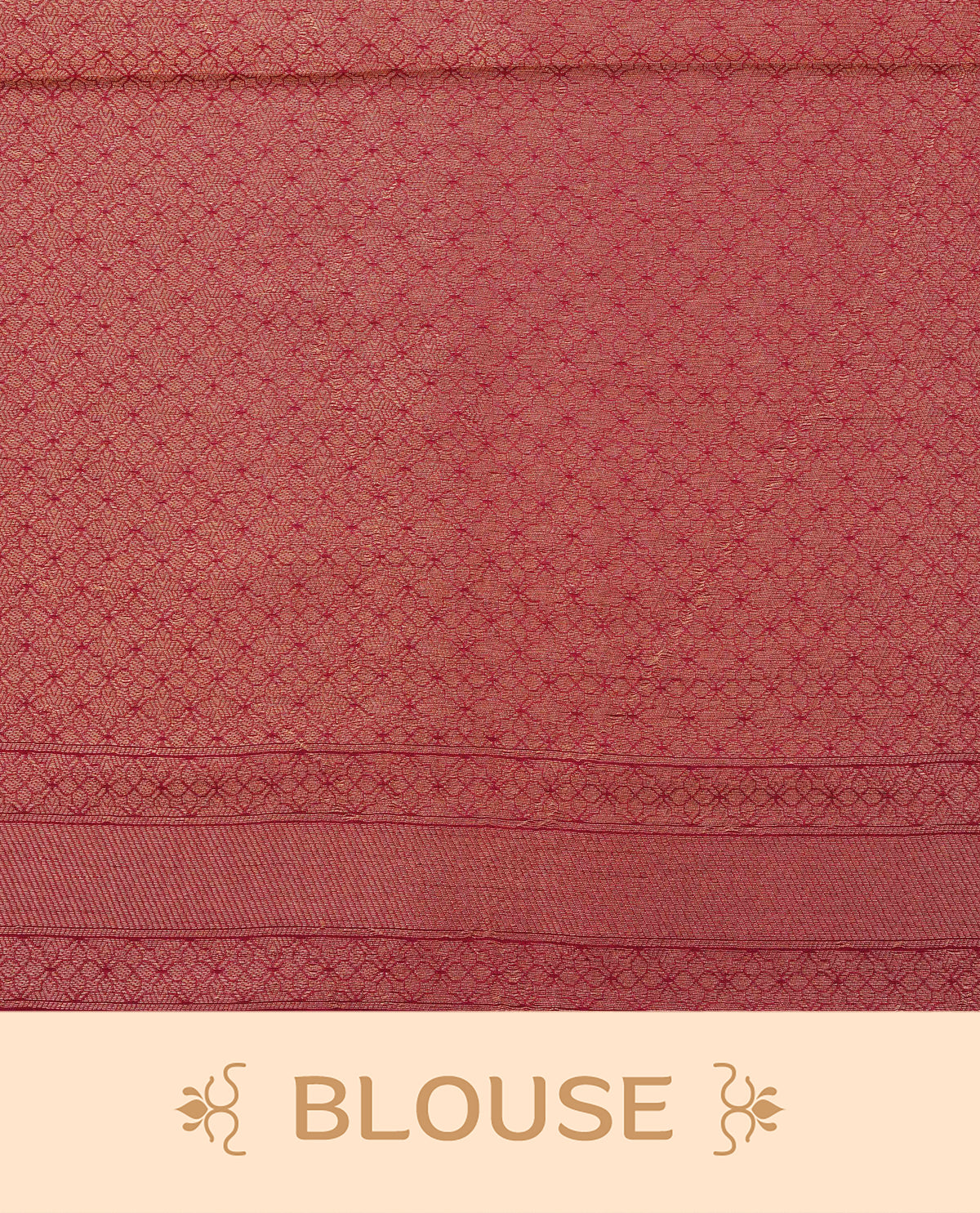 Pink colour softie silk saree featuring gold zari, rich pallu floral pattern brocade body, with contrasting maroon colour border.paired with matching blouse piece.