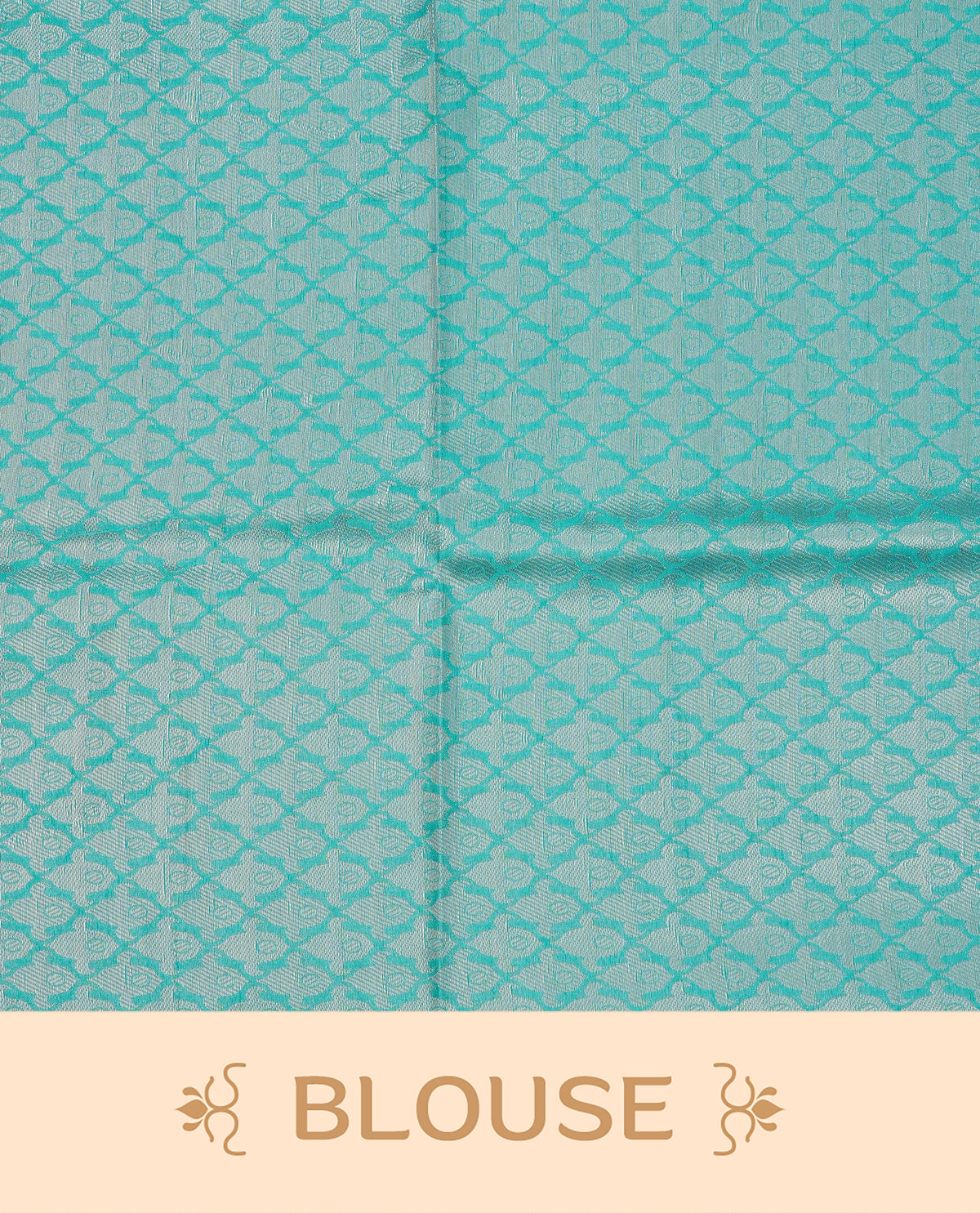 Aqua blue colour softie silk saree featuring silvar zari, rich pallu floral pattern brocade body, with contrasting self colour border.paired with matching blouse piece.
