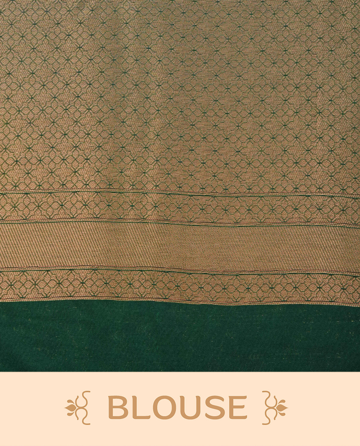 Red colour softie silk saree featuring gold zari, rich pallu floral pattern brocade body, with contrasting green colour border.paired with matching blouse piece.