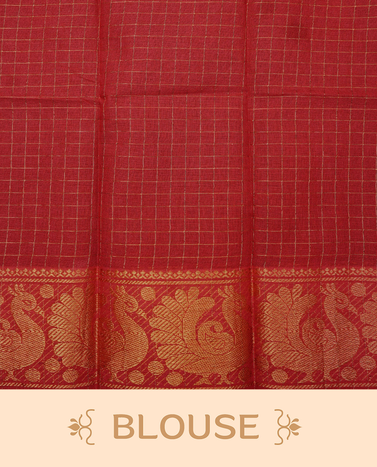 Maroon colour Sungudi cotton saree with a plain body, a contrast pink with temple zari border & pallu ,paired with a matching blouse piece.