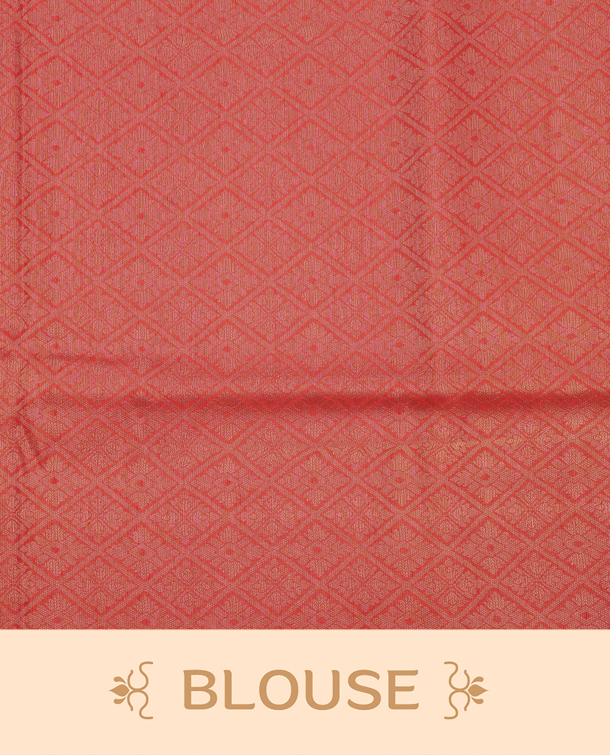 Cream colour softie silk saree featuring gold zari, rich pallu floral pattern brocade body, with contrasting red colour colour border.paired with matching blouse piece.
