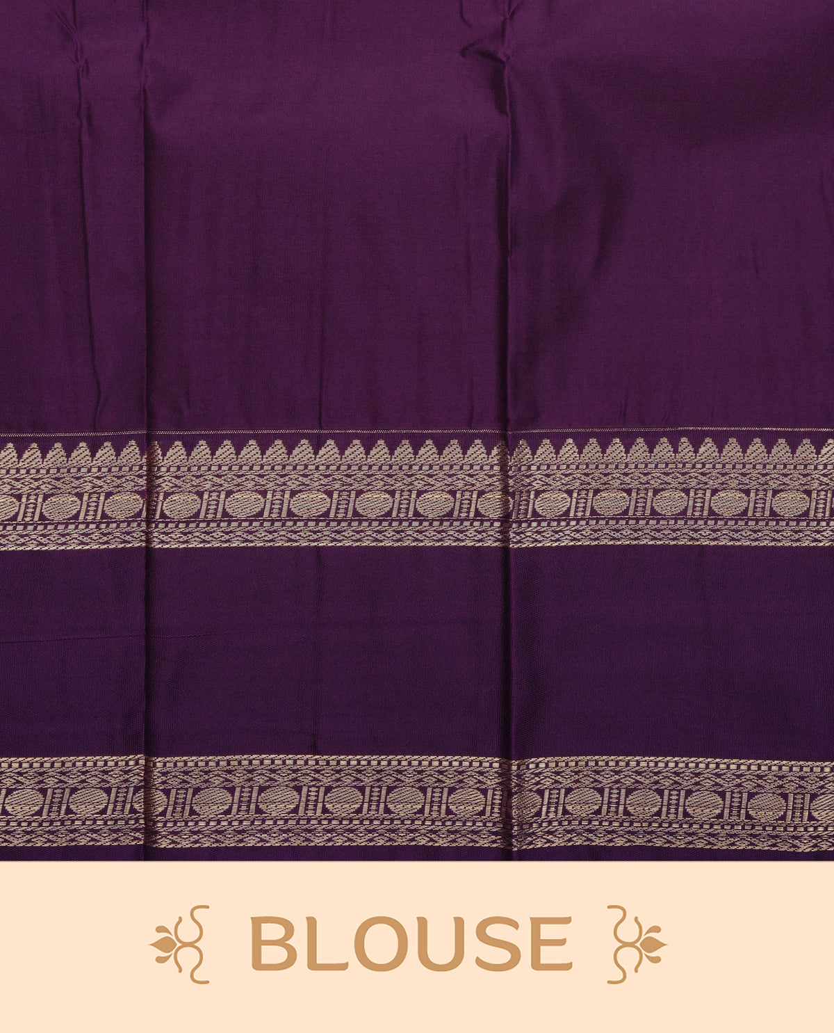 Light green colour soft silk saree featuring gold zari checks & motifs on body, contrast purple colour traditional border, grand pallu comes with matching blouse piece.