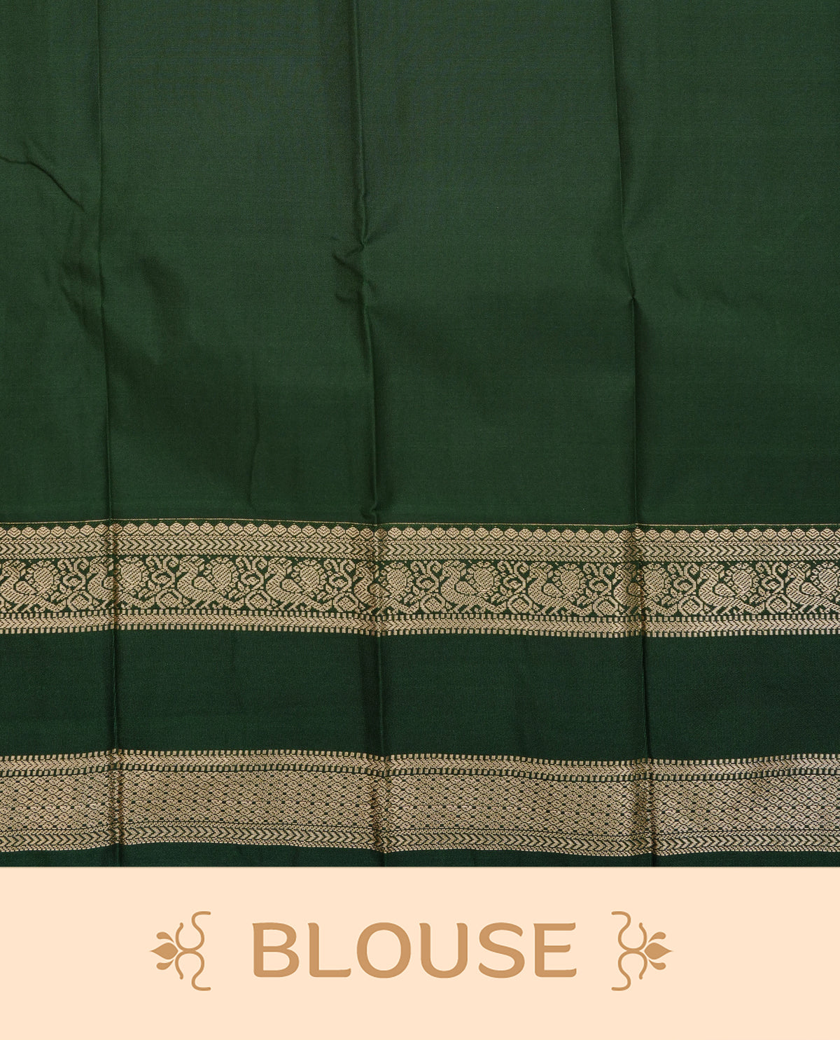Maroon colour soft silk saree featuring gold zari stripes with buttas on body, contrast dark forest colour gold zari peacock & traditional border, grand pallu comes with matching blouse piece.