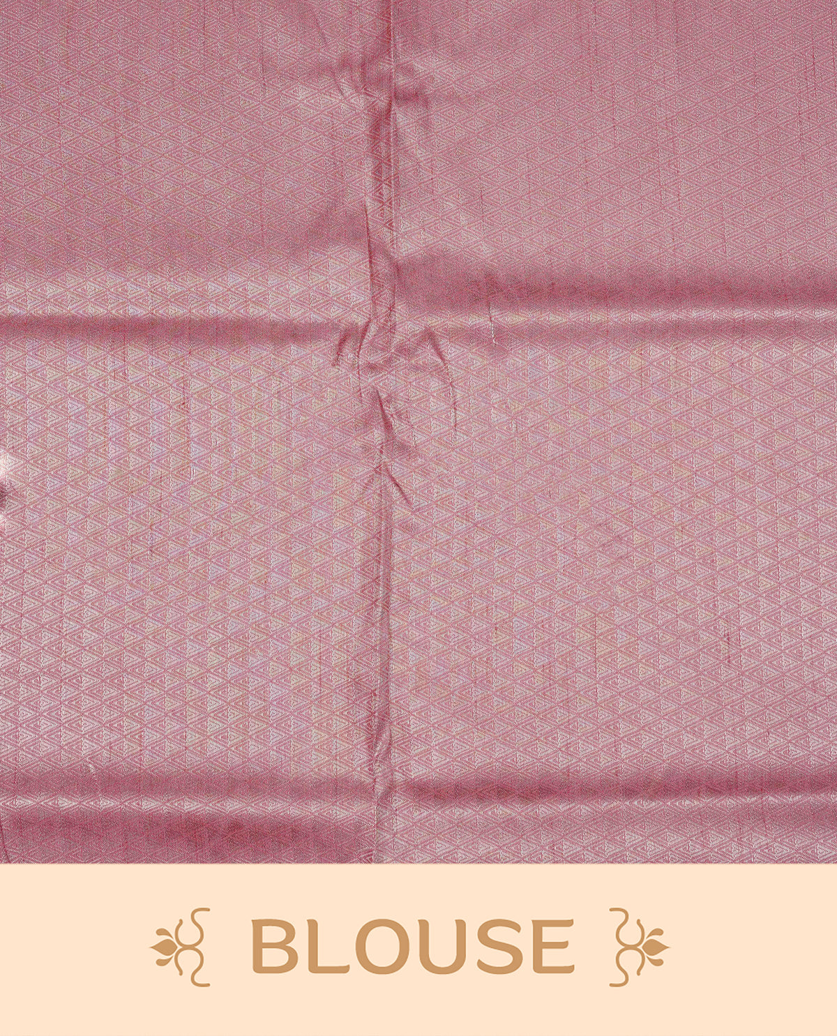 Pastel peach colour softie silk saree featuring silver zari, rich pallu floral brocade body, with contrasting self colour border.paired with matching blouse piece.