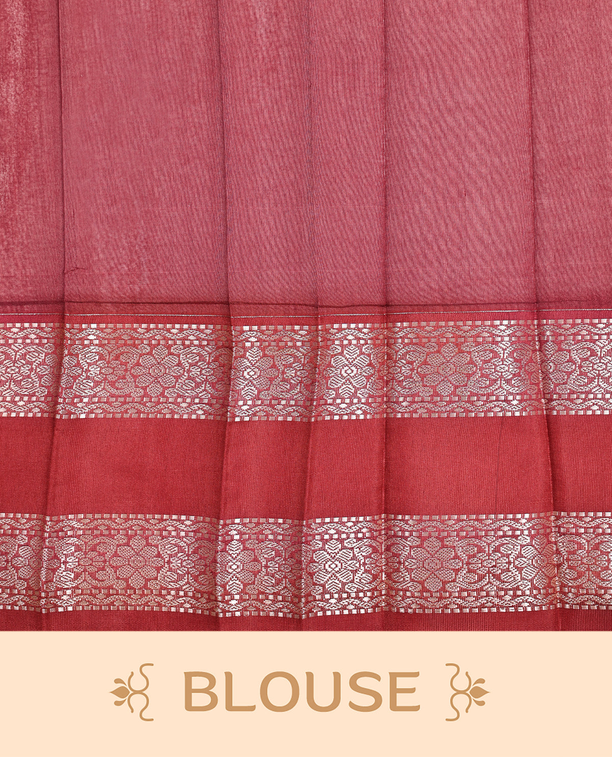 Rust colour soft silk saree