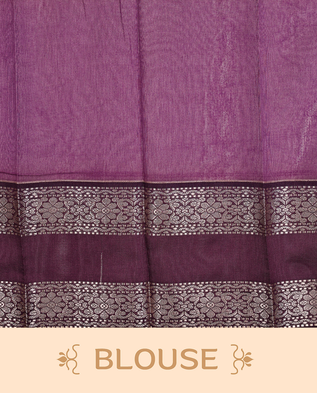 Cream colour soft silk saree