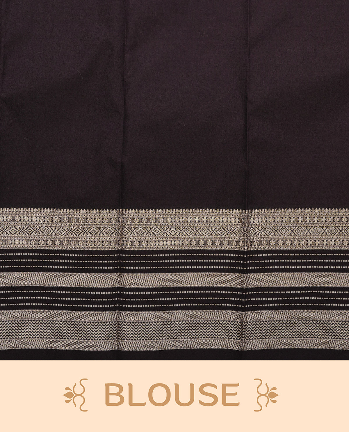 Rose pink colour silk saree featuring gold zari buttas and checks on body, contrast brown with gold zari traditional border, contrast grand pallu comes with matching blouse piece .
