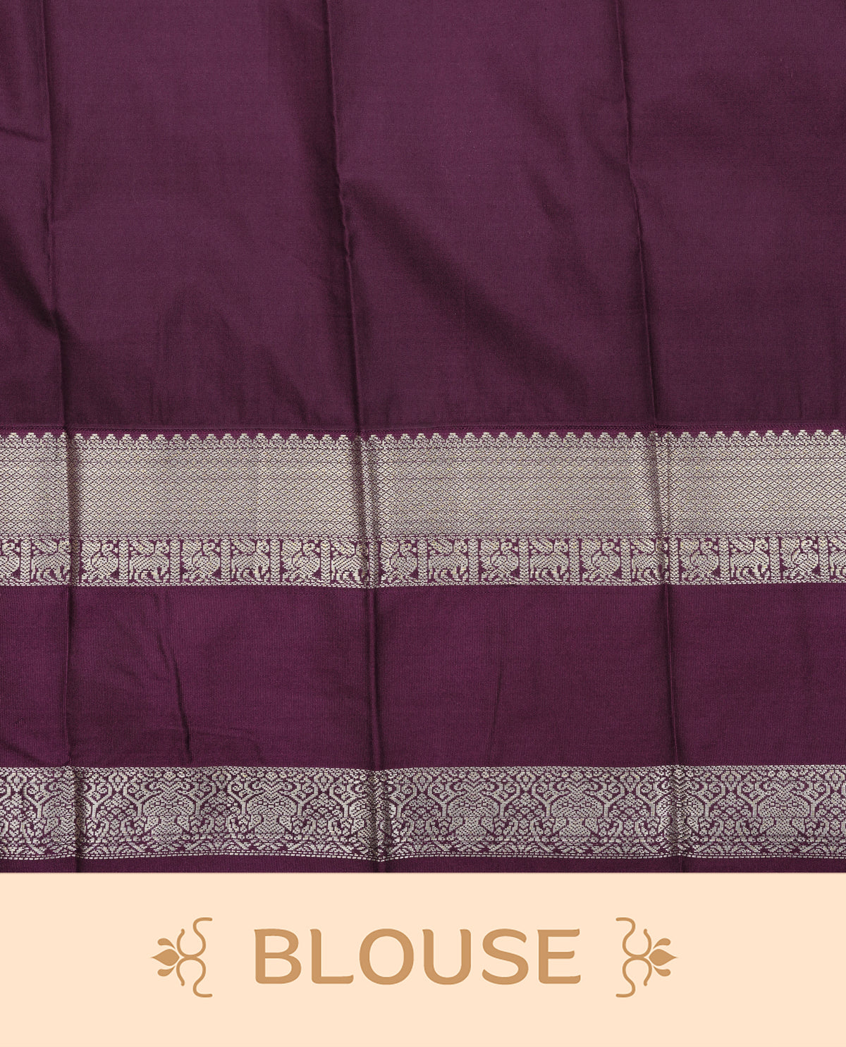 Mehndi Green colour silk saree featuring gold zari checks on body, contrast purple with gold zari traditional border, contrast grand pallu comes with matching blouse piece .