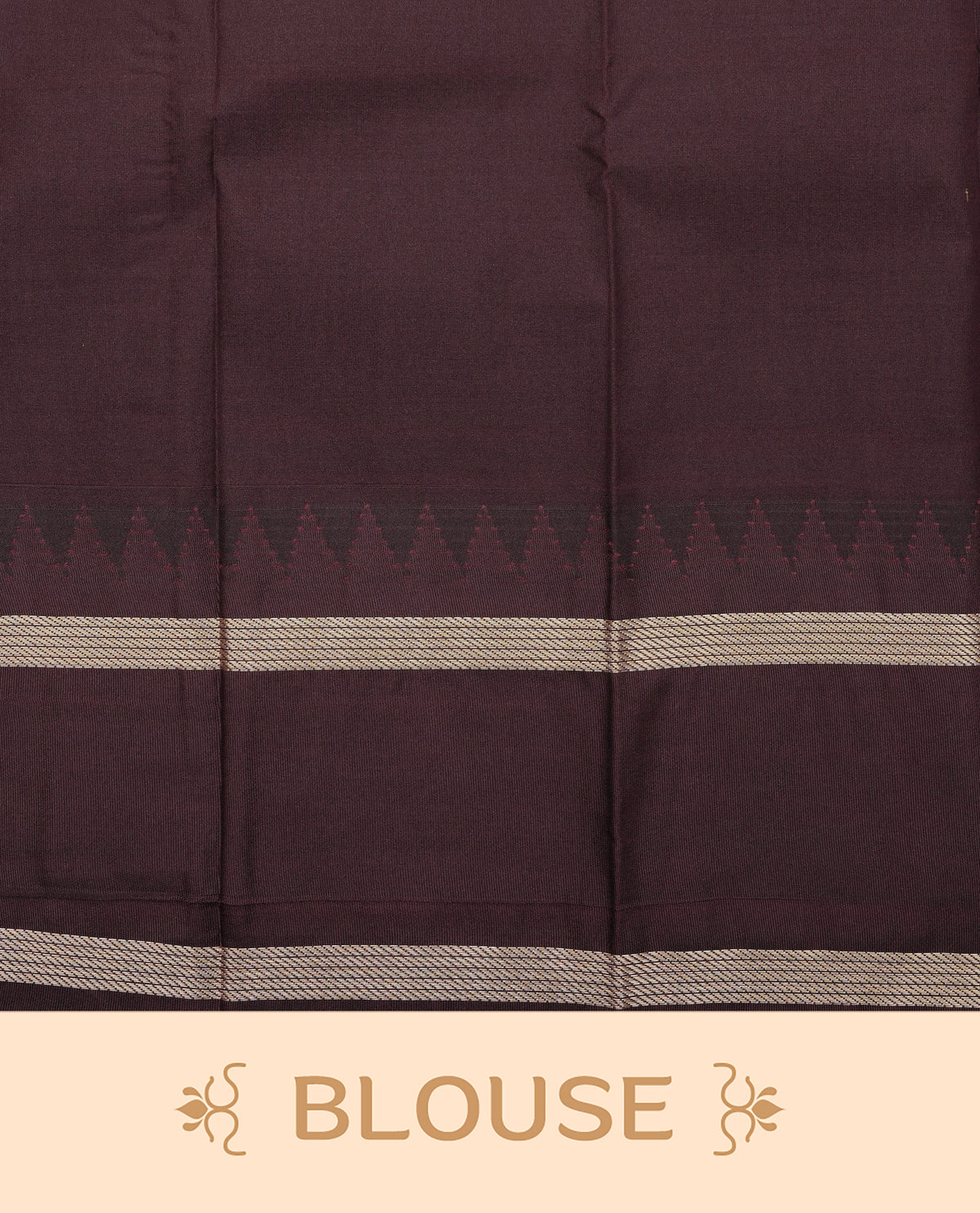 Aqua blue colour soft silk saree featuring gold zari stripes on body, contrast dark chocolate colour gold zari simple border, grand pallu comes with matching blouse piece.