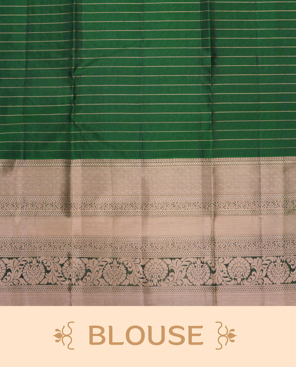 Magenta Colour Traditional Kancheepuram Silk Saree with Gold Zari Checks and Floral Buttas on the Body, Enhanced with a Contrast Green Colour  with Grand Gold Zari Border and Rich Pallu, Paired with a Matching Blouse Piece.