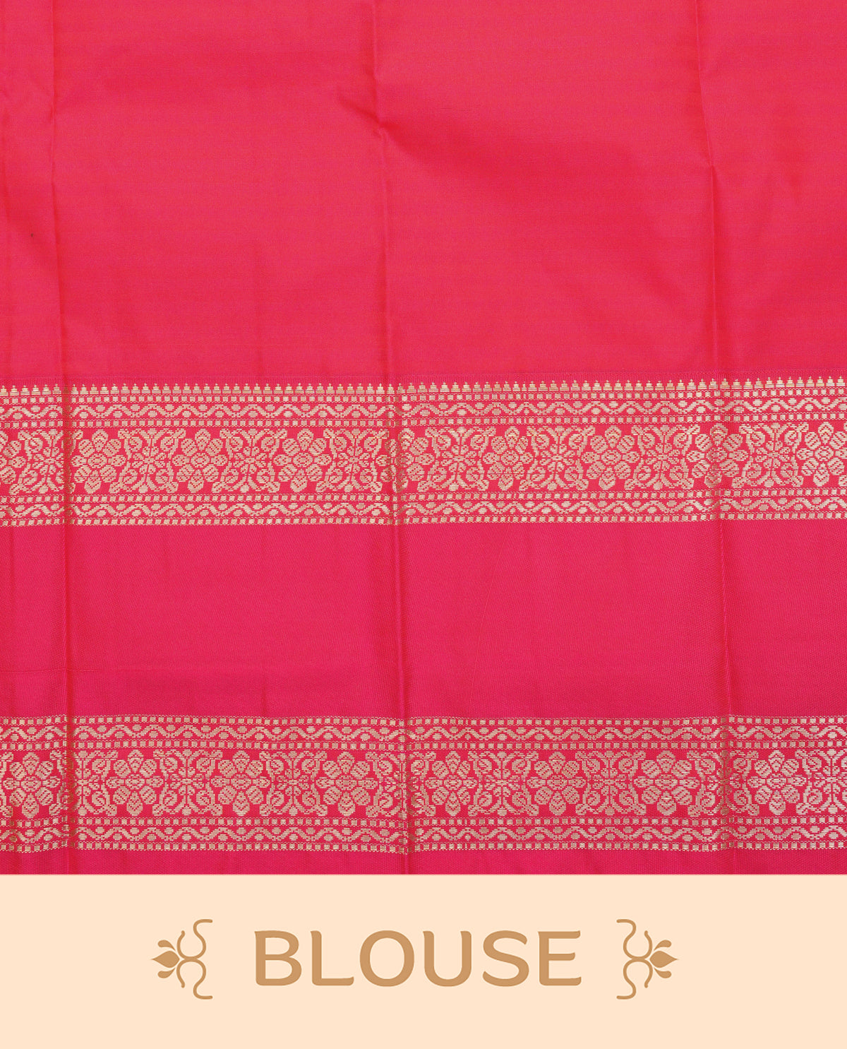 Teal green colour soft silk saree featuring gold zari checks with buttas on body, contrast rani pink colour gold zari floral traditional border, grand pallu comes with matching blouse piece.