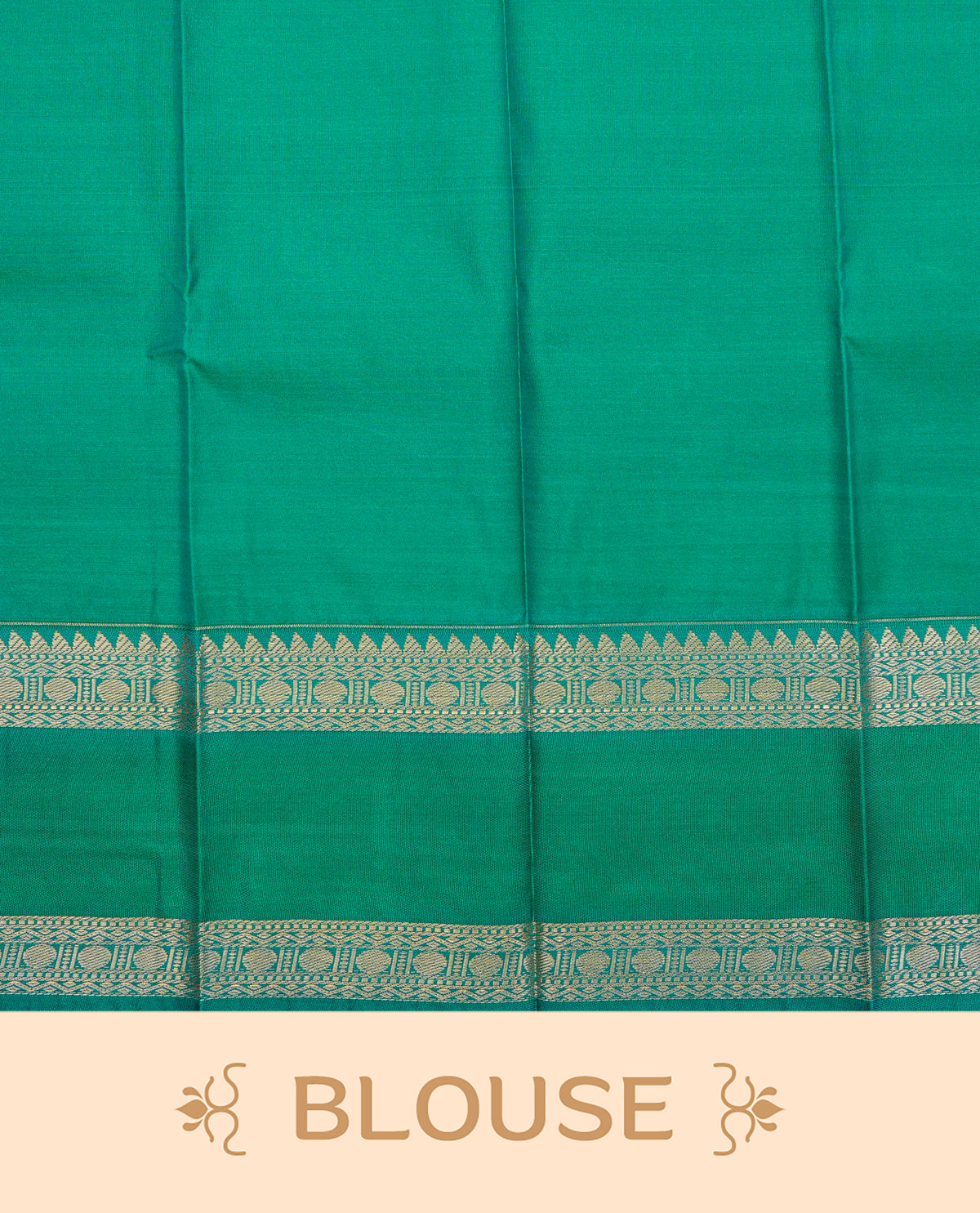 Yellow colour soft silk saree featuring gold zari checks with motifs on body, contrast teal colour traditional border,  grand pallu comes with matching blouse piece.