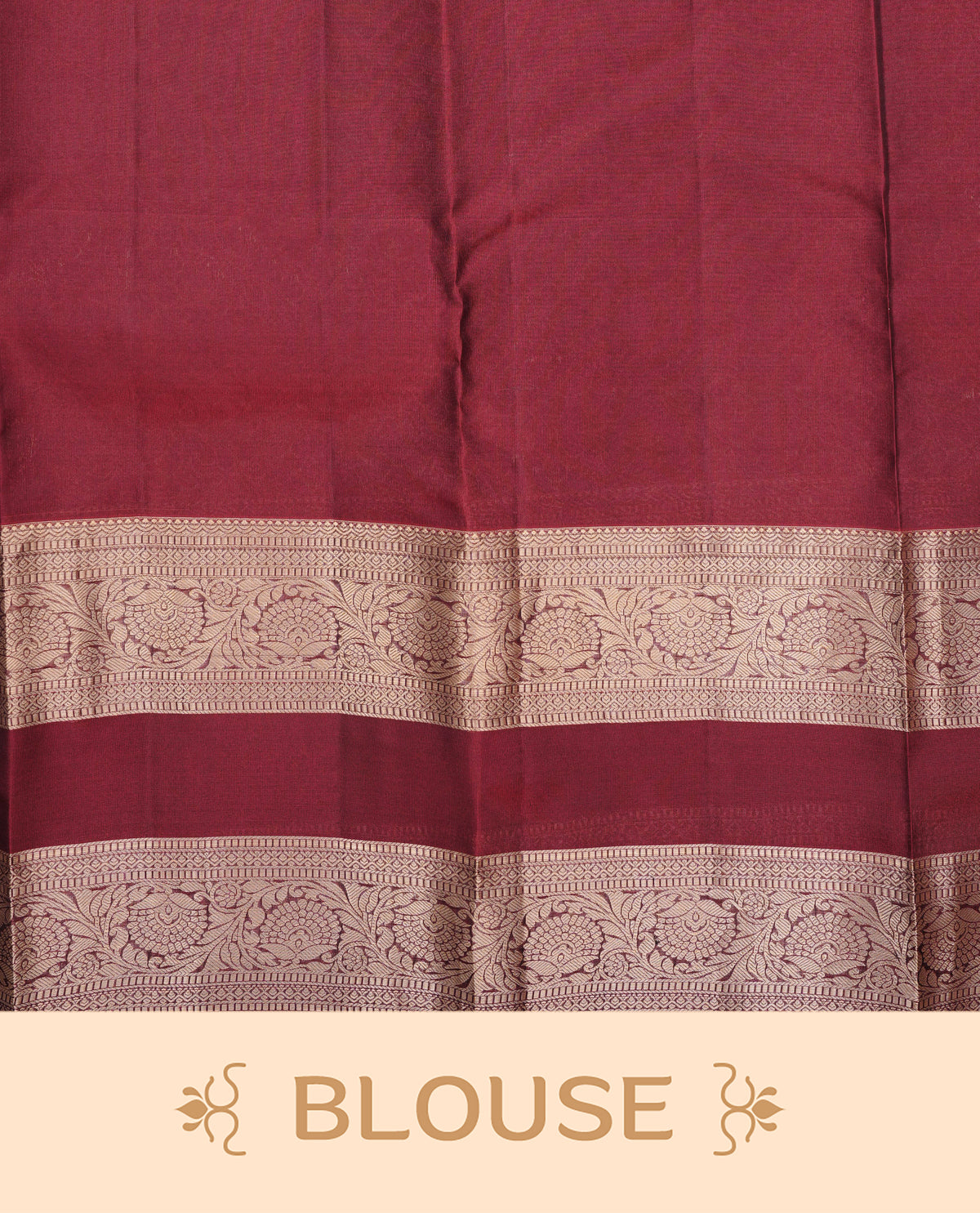 Mustard olive colour Traditional Kancheepuram Silk Saree with Elegant Gold Zari Buttas on the Body, Enhanced with a Contrast Dark red Colour  with Gold Zari Border and Rich Pallu, Paired with a Matching Blouse Piece.
