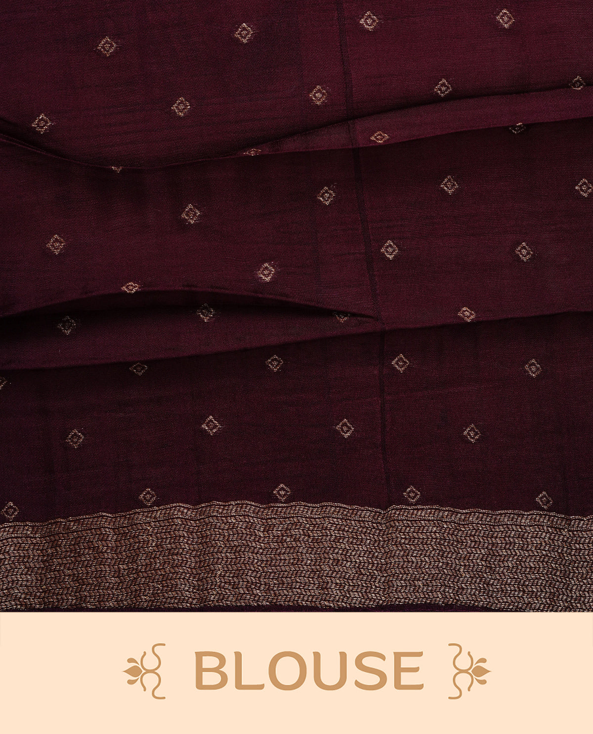 Wine colour semi banaras tussar georgette saree