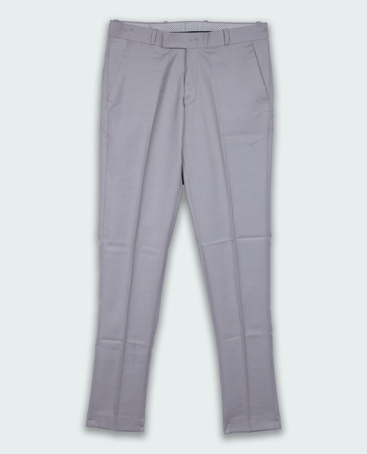 Grey colour PREMIUM LYCRA formal pants for men, tailored in a slim fit with a clean front and side pockets & Made from premium fabric for all day comfort.