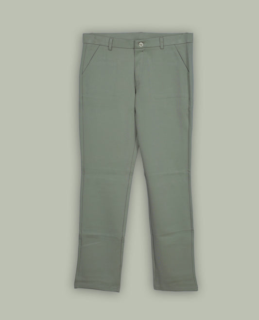 Light pastel green colour pant featuring a clean waistband, pocket detailing and a straight fit.