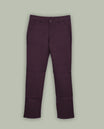 Wine colour pant featuring a clean waistband, pocket detailing and a straight fit.