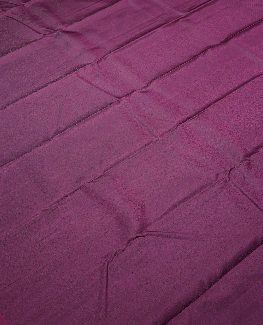 Onion Colour Soft Silk Saree having Zari Worked Body with Self Colour Border and Blouse