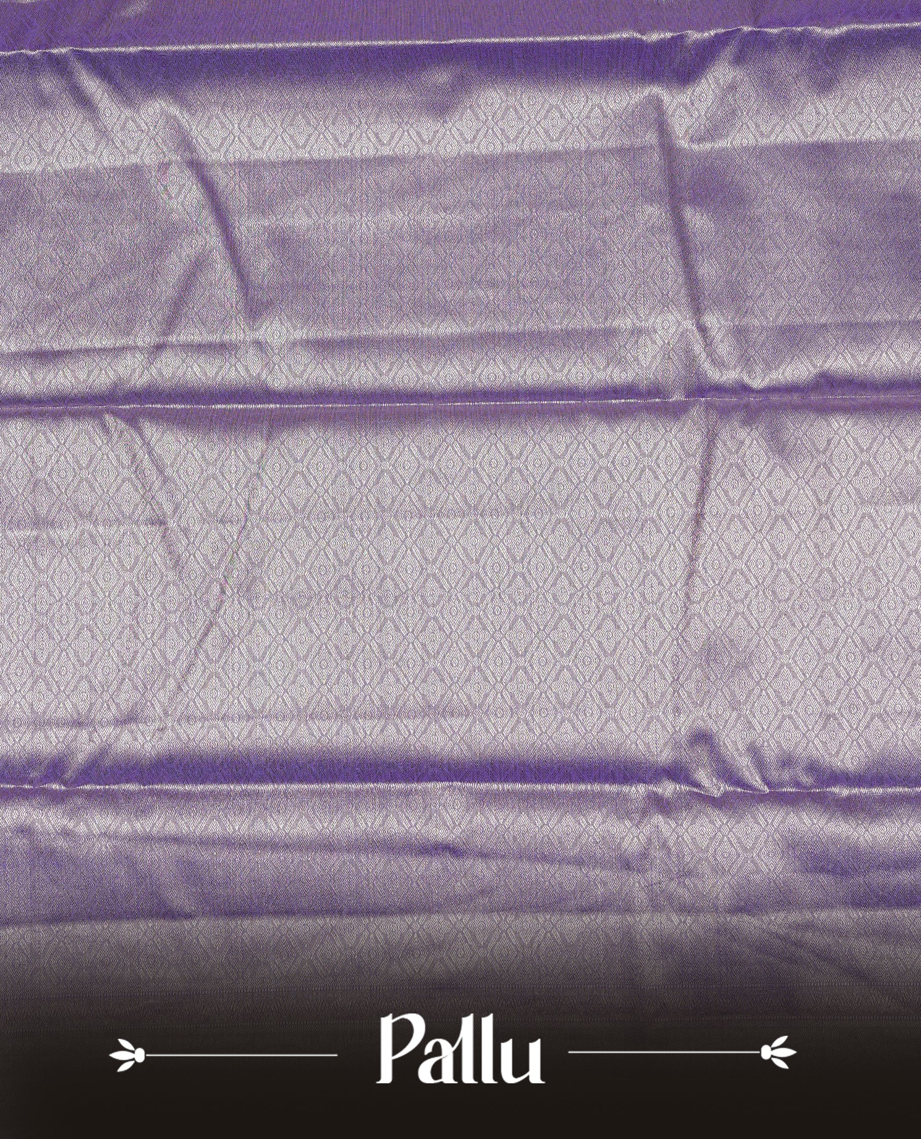 Periwinkle & Silver colour Double shade Semi tissue silk saree featuring self color kodi pattern on body, self colour with traditional border, paired with matching.