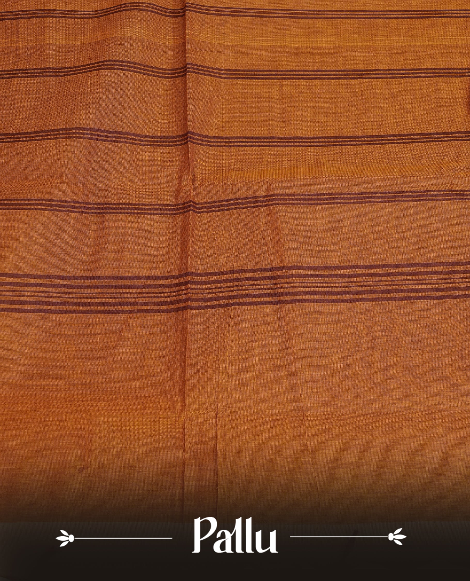 Brown colour chettinad cotton saree featuring Elegant plain body,Self colour with Gold zari border, comes with matching blouse piece.