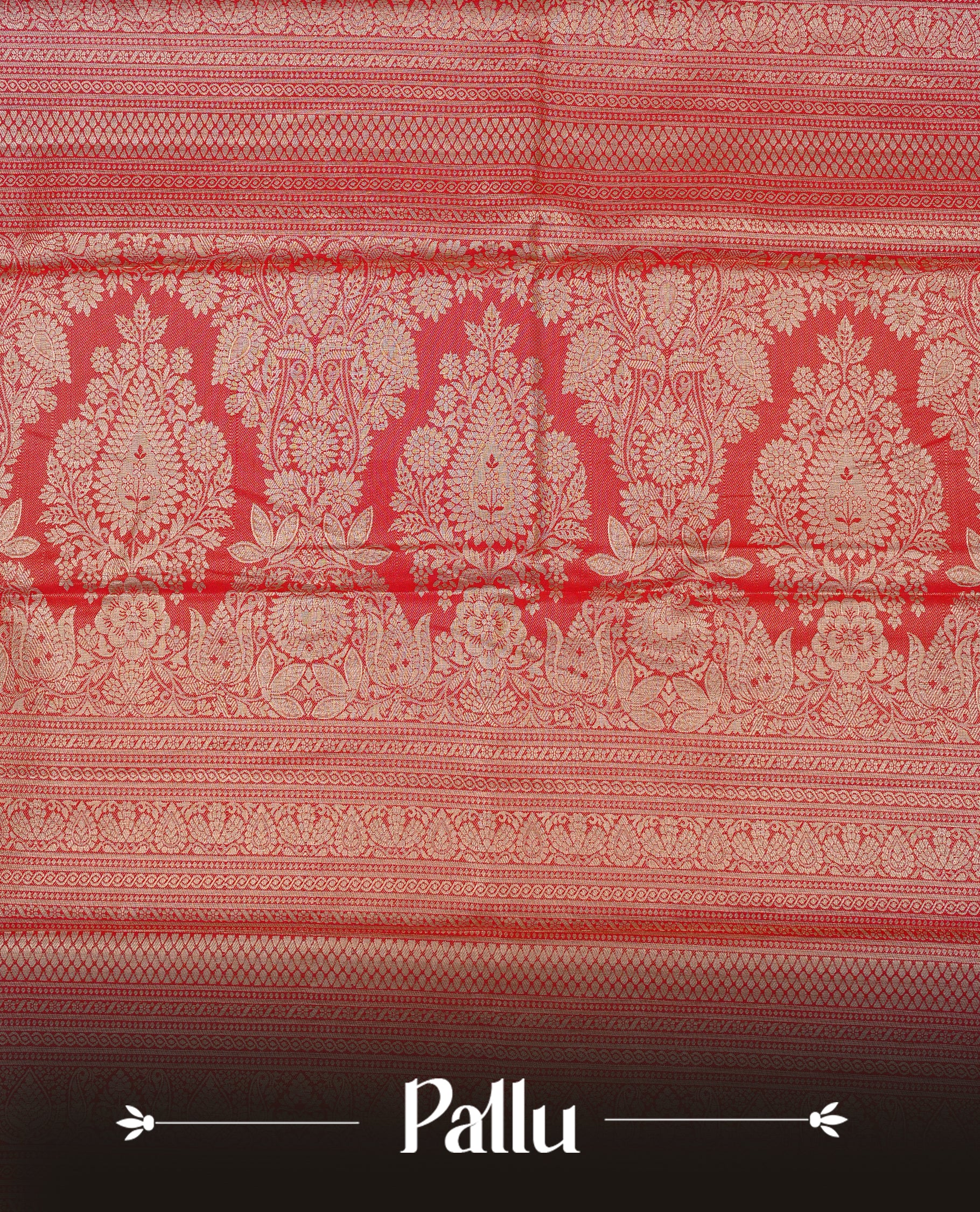 Light Orange & gold colour Double shade Semi tissue silk saree featuring self color Geometric pattern on body, Contrast Orange colour with traditional border, paired with matching.