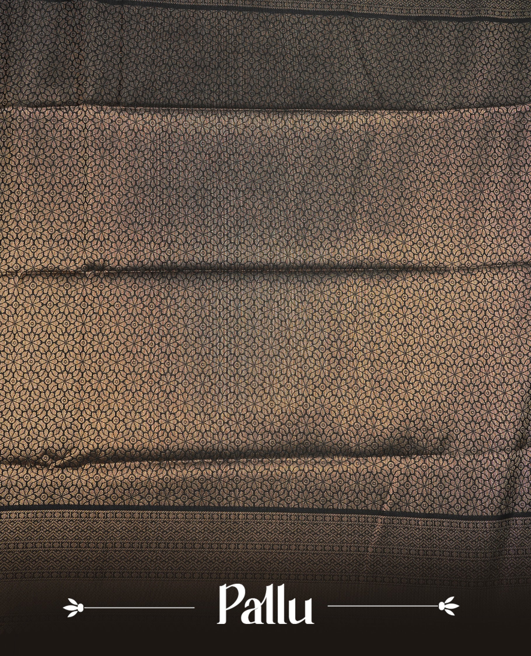 Black colour Semi Wedding silk saree featuring Gold zari Check pattern across body, enhanced with self colour with traditional border, paired with matching blouse piece.