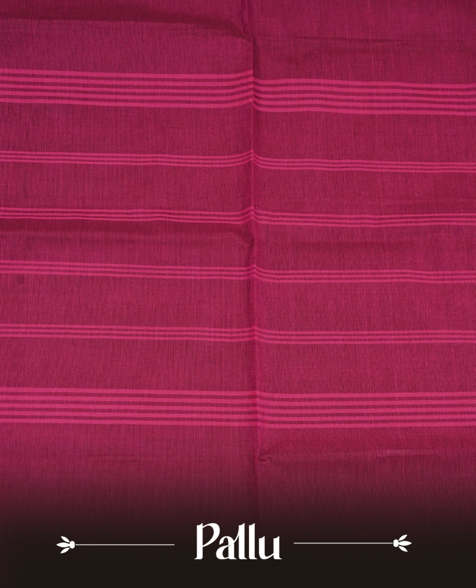 Rani pink  colour chettinad cotton saree featuring Elegant plain body,Contrast Grape colour with Gold zari border, comes with matching blouse piece.