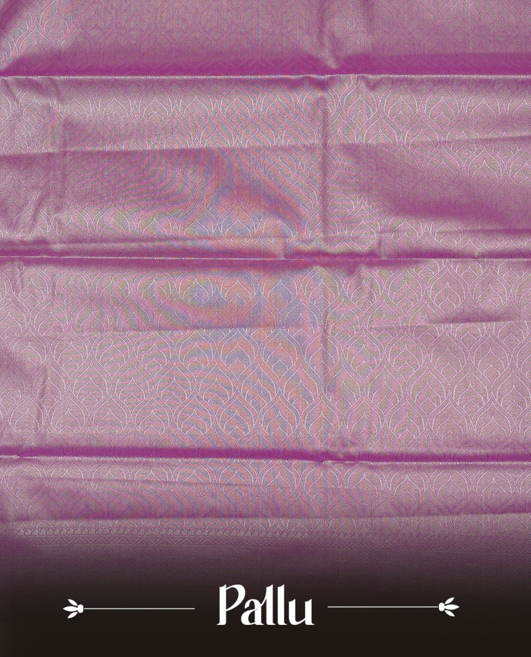 Lavender & Gold colour Double shade Semi tissue silk saree featuring self color kodi pattern on body, self colour with traditional border, paired with matching.