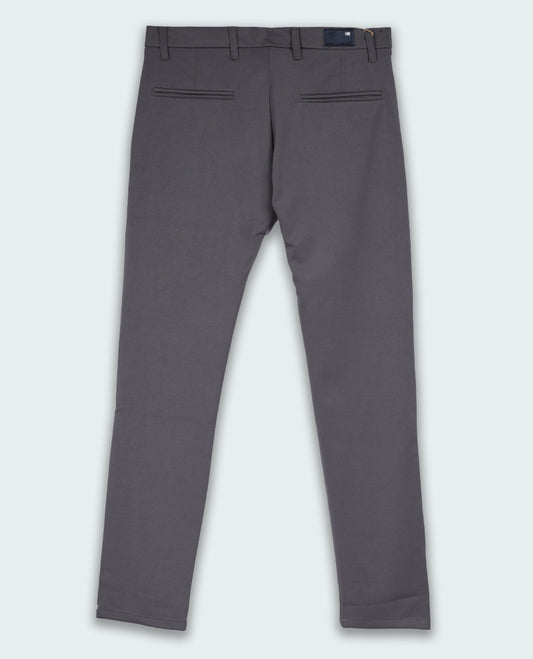 Ash grey colour LYCRA formal pants for men, Designed with a modern slim fit, side pockets, and a sleek waistband & ideal for office wear or semi formal occasions.