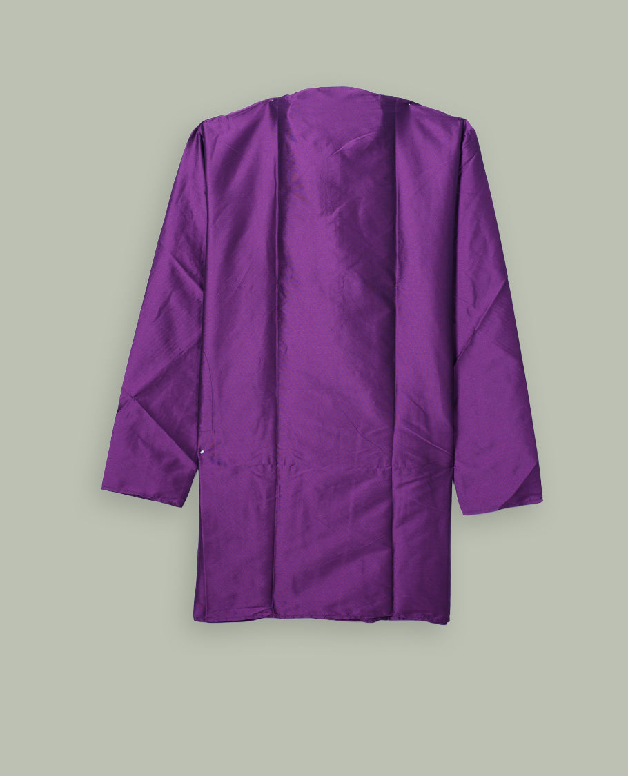 Purple colour mens kurta featuring elegant embroidery on the neckline & Crafted in a refined style with full sleeves, offering a perfect blend of tradition.