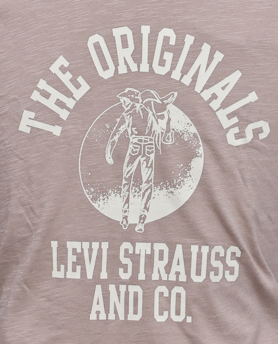 Dusty rose colour t shirt featuring round design neck, elegant Design body with a text, Half sleeve.