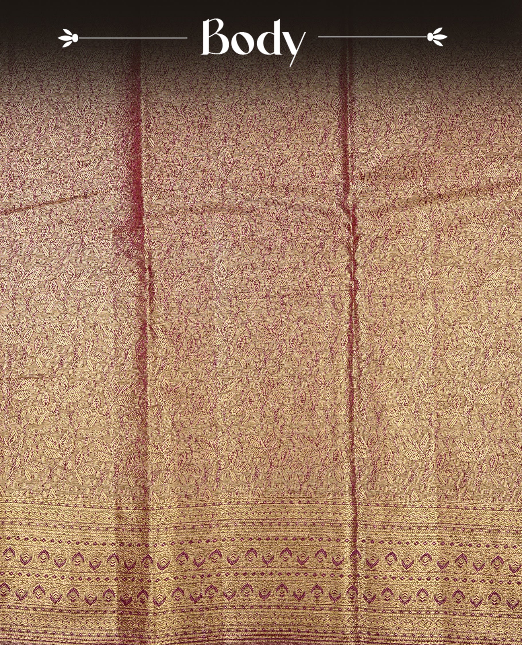 Purple & Gold colour Double shade Semi tissue silk saree featuring self color kodi pattern on body, self colour with traditional border, paired with matching.
