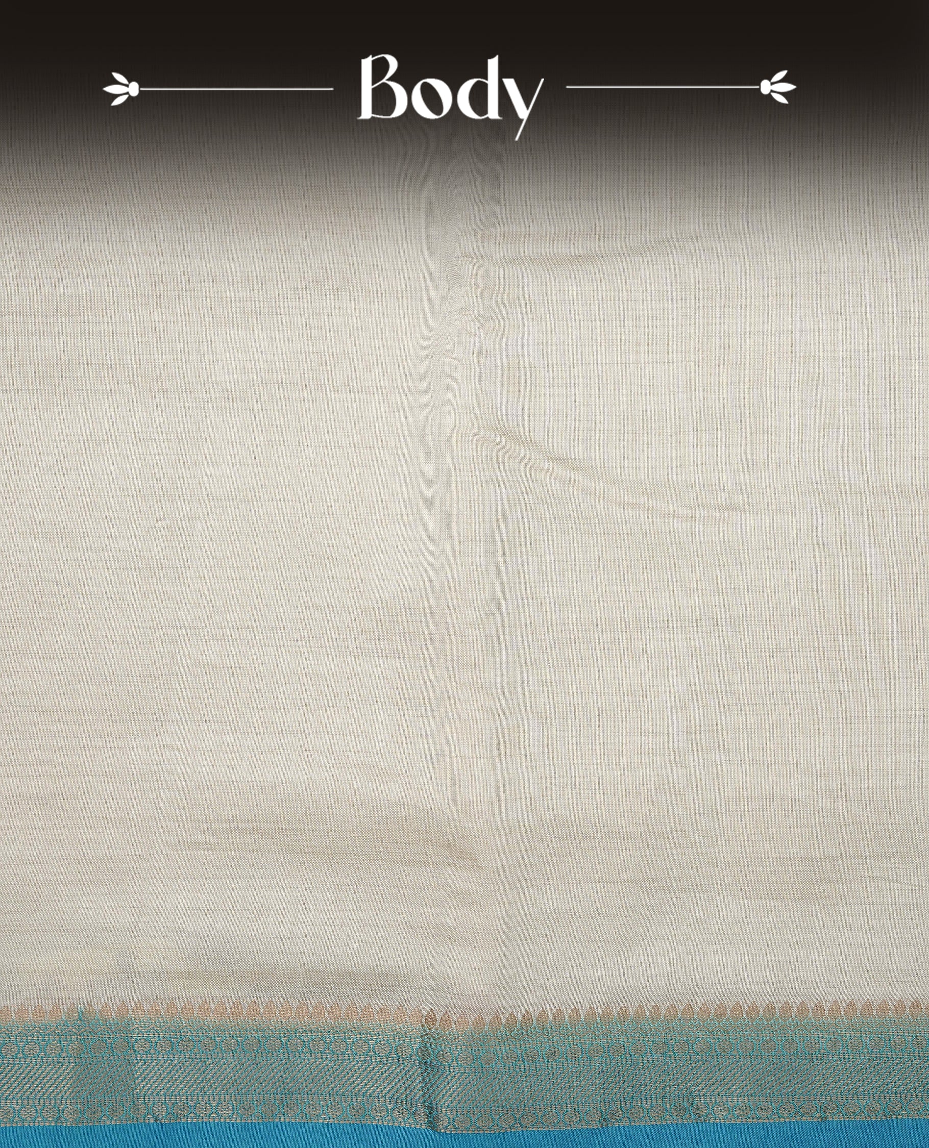 Off white Gold Tussar Saree Featuring elegant plain body, Complemented by contrast Purple colour with gold zari Border, comes with matching blouse piece. (Copy)