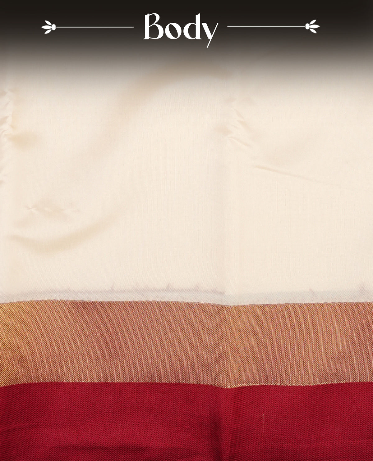 Off White colour soft silk saree with contrast Maroon border.