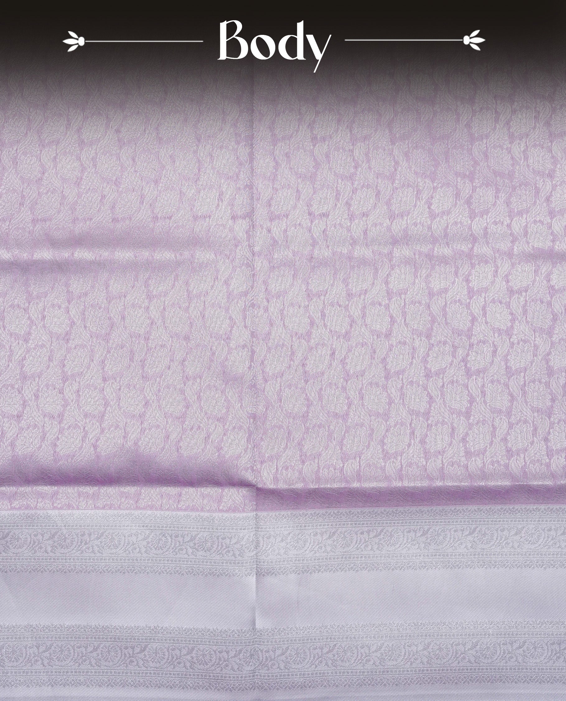 Pink colour semi silk saree featuring Silver zari pattern on body, complemented by contrast Silver colour with silver zari border, comes with matching blouse piece.