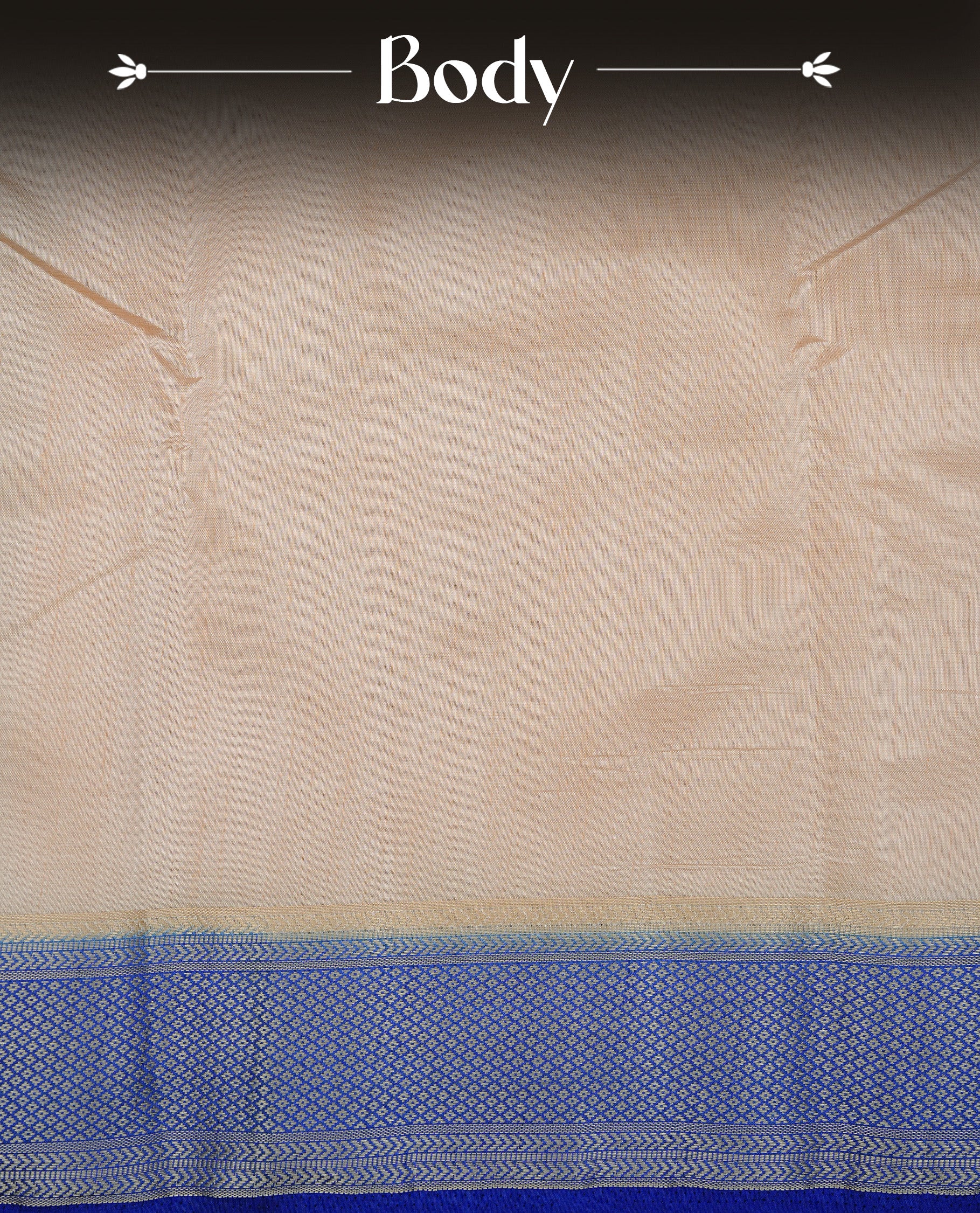 Cream colour Semi Tussar silk saree featuring an elegant plain body, accentuated by a contrast Maroon border adorned with intricate gold zari work, paired with a matching blouse piece.