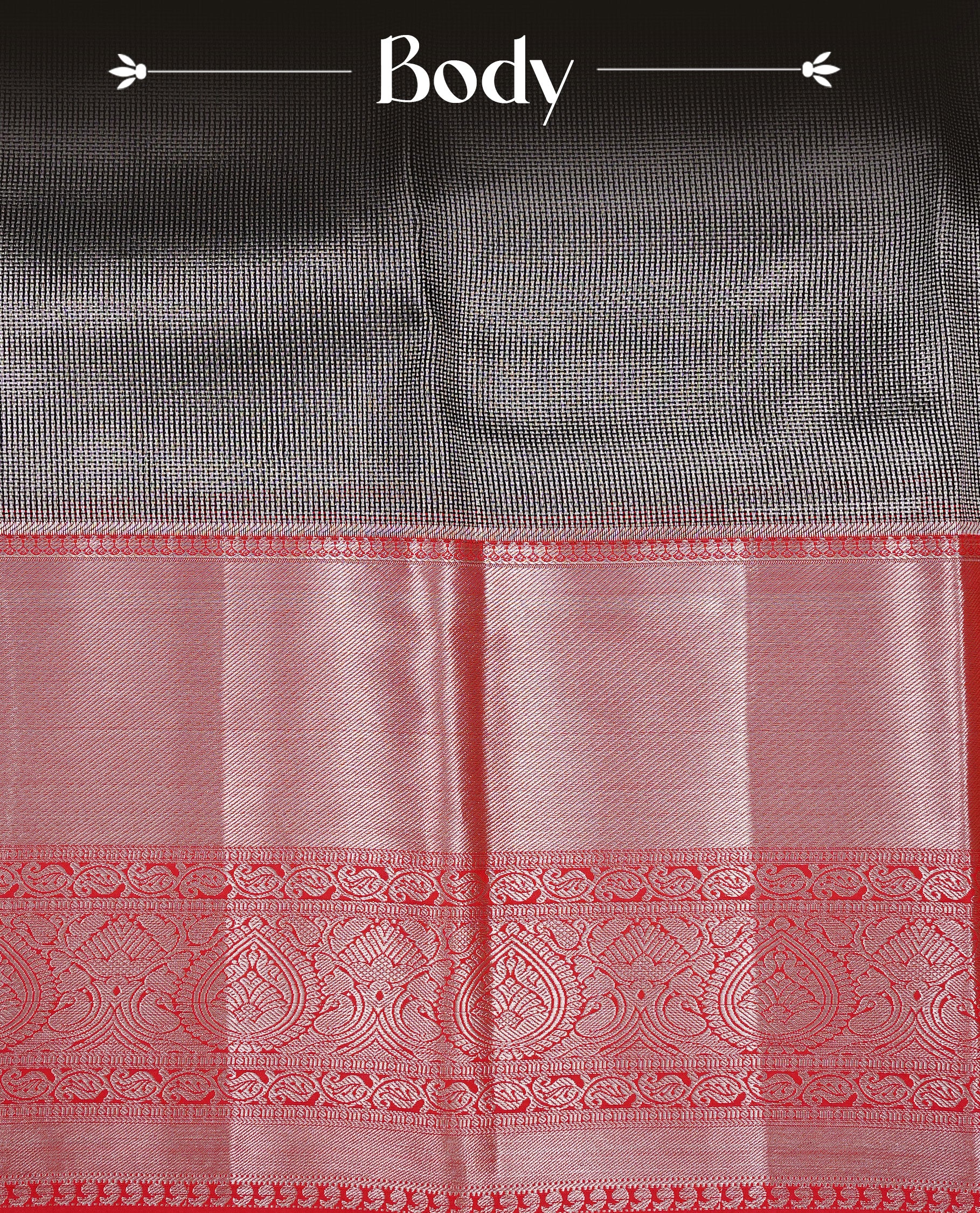 Black & silver Cream colour Net Tissue saree Elegant plain body, complemented by Red colour with Light gold zari traditional border, paired  with matching blouse piece.